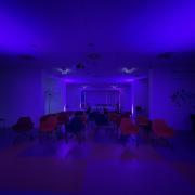 6x18W-os RGBWA+UV Akkus Par lámpa, TELEFONNAL IS VEZÉRELHETŐ