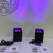 6x18W-os RGBWA+UV Akkus Par lámpa, TELEFONNAL IS VEZÉRELHETŐ