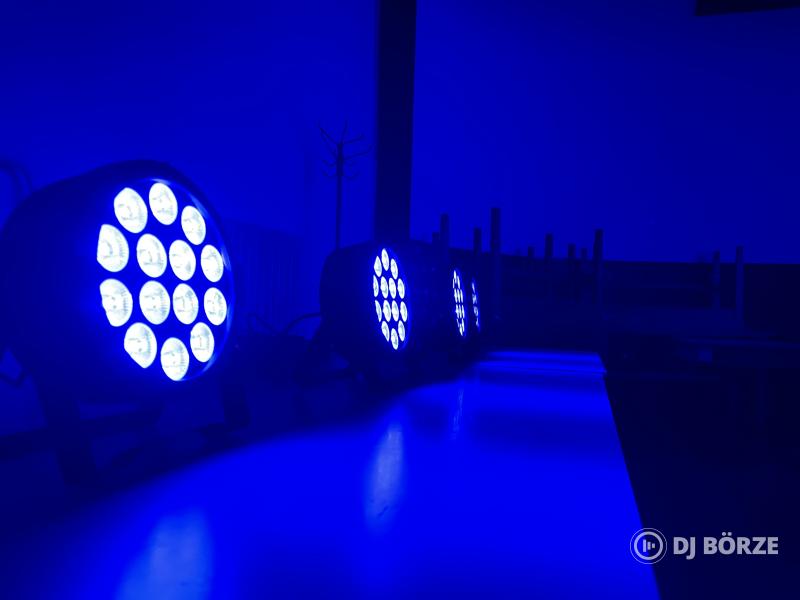 Led Par 14x6W RGBW lámpa, új DMX-es, távirányítós