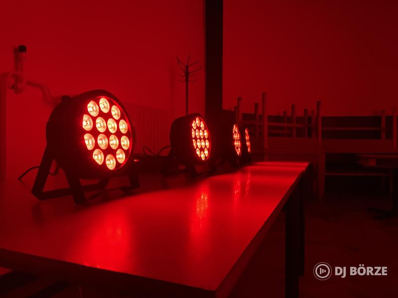 Led Par 14x6W RGBW lámpa, új DMX-es, távirányítós