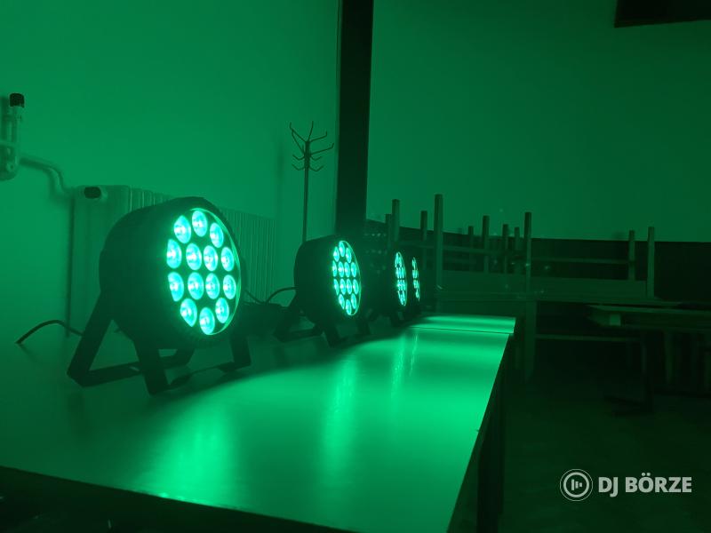 Led Par 14x6W RGBW lámpa, új DMX-es, távirányítós