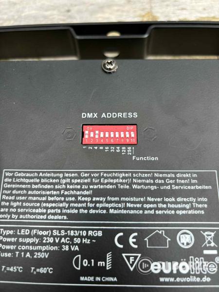 Eladó 6 db Eurolite LED FLOOR SLS-183/10 RGB LED Lámpa