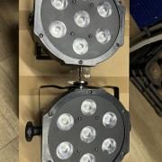 2DB Ledes PAR lámpa, egyik vezeték nélküli vevővel!