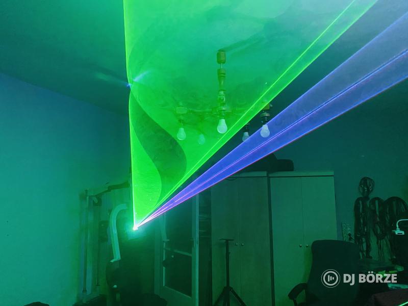 RGB Lézer 3W ILDA DMX Bluetooth