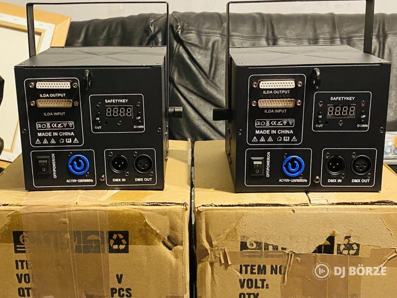 RGB Lézer 3W ILDA DMX Bluetooth