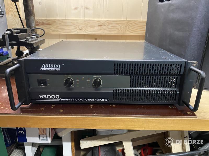 Aolong (Konzert) H3000, 2x1500W 4ohm, 2x950W 8 ohm, H osztályú végfok