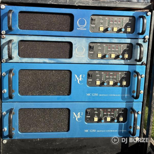 MC2 végfok rack: 2 x MC750 + 2 x MC1250