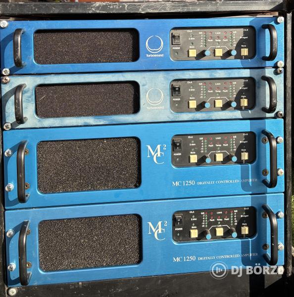 MC2 végfok rack: 2 x MC750 + 2 x MC1250