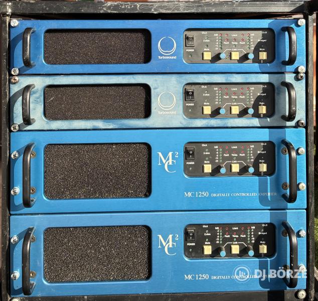 MC2 végfok rack: 2 x MC750 + 2 x MC1250