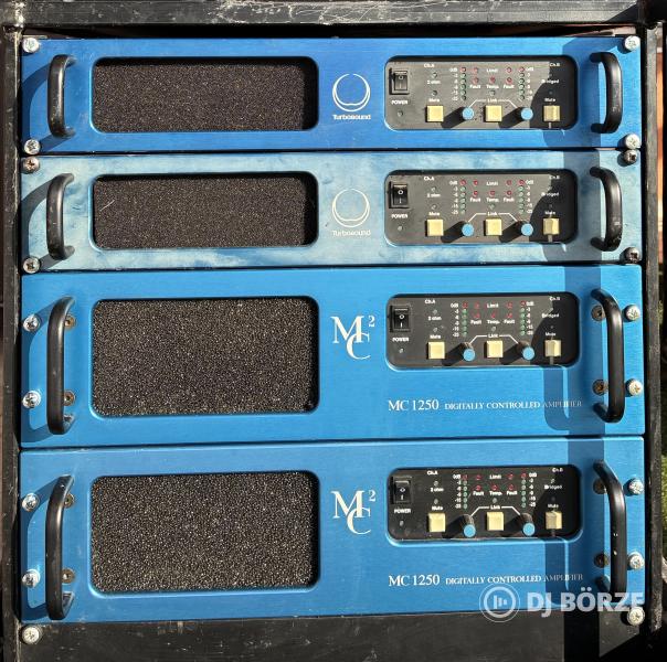 MC2 végfok rack: 2 x MC750 + 2 x MC1250