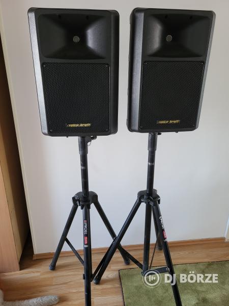 Voice Kraft aktív hangfalpár plusz 2db Proel hangfal állvány