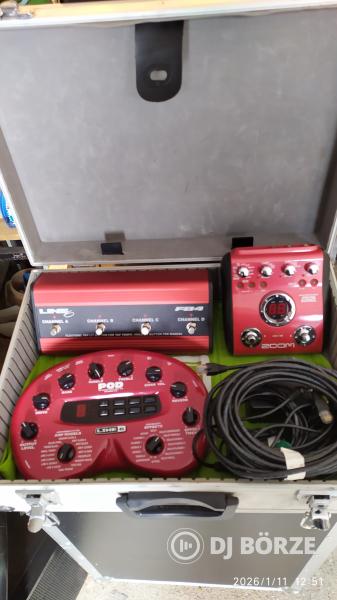 Line6 POD 2.0 GTR Sim. + FB4 PedalBoard + Zoom B2 Bass Sim.