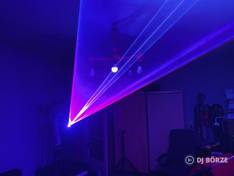 RGB Lézer 3W ILDA DMX Bluetooth