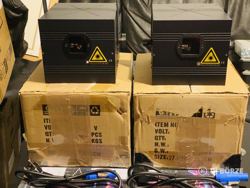 RGB Lézer 3W ILDA DMX Bluetooth