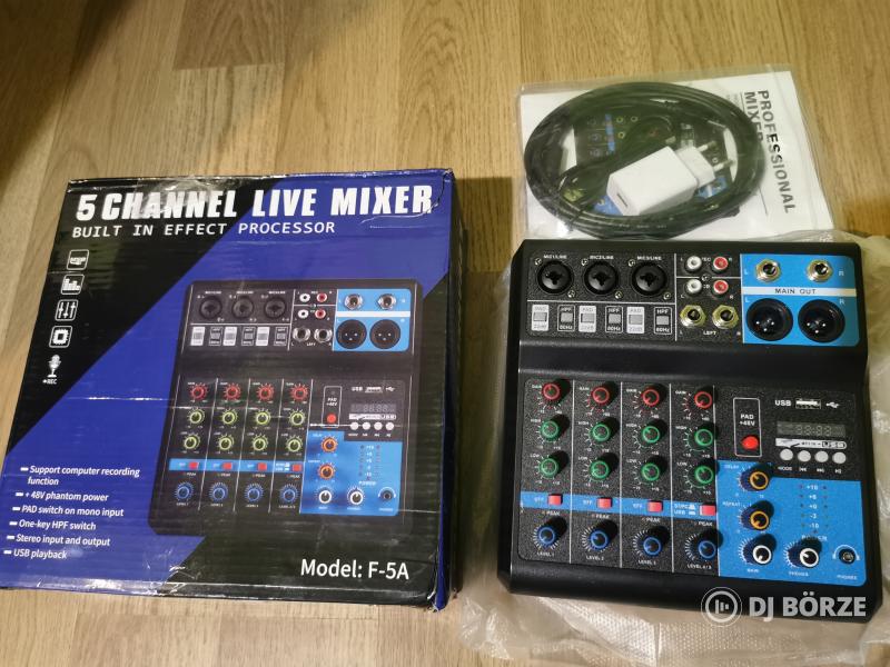 Zenekari keverő 5 csatornás