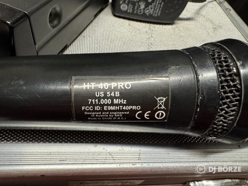 AKG vezeték nélküli mikrofon SR40 vevő + HT40 PRO kéziadó
