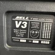 Bell, Fostex V3, 250W RMS, 15" topláda pár, hangfal pár