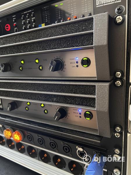 Újszerű Crown MA5000i + MA9000i végfok + DBX PA2 + RTA Mic rackben