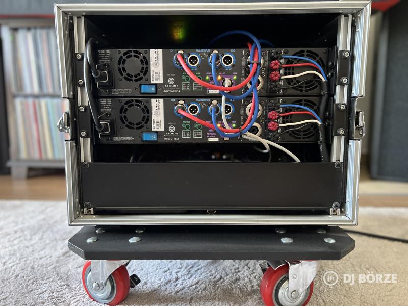 Újszerű Crown MA5000i + MA9000i végfok + DBX PA2 + RTA Mic rackben
