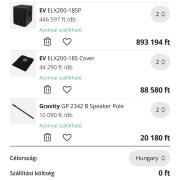 Electro Voice ELX 200 Aktív Mélyláda 2db