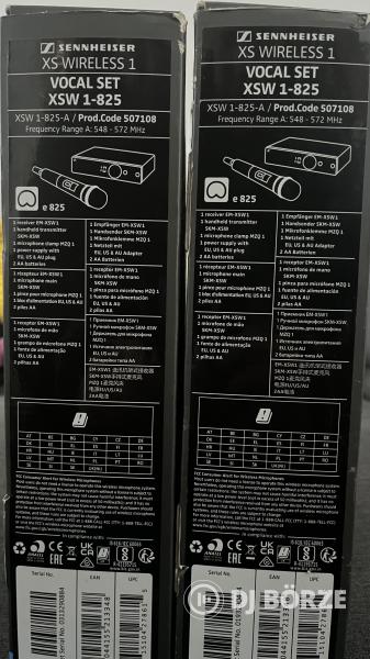 🎤 Eladó: 2 db Sennheiser XSW 1-825 A vezeték nélküli mikrofon szett 🎤