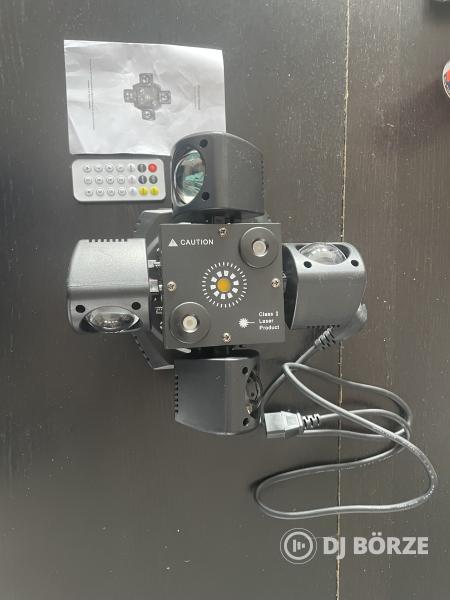 4 karú disco effekt fény távirányítóval