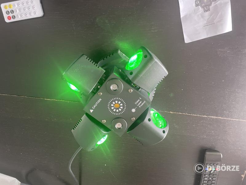 4 karú disco effekt fény távirányítóval