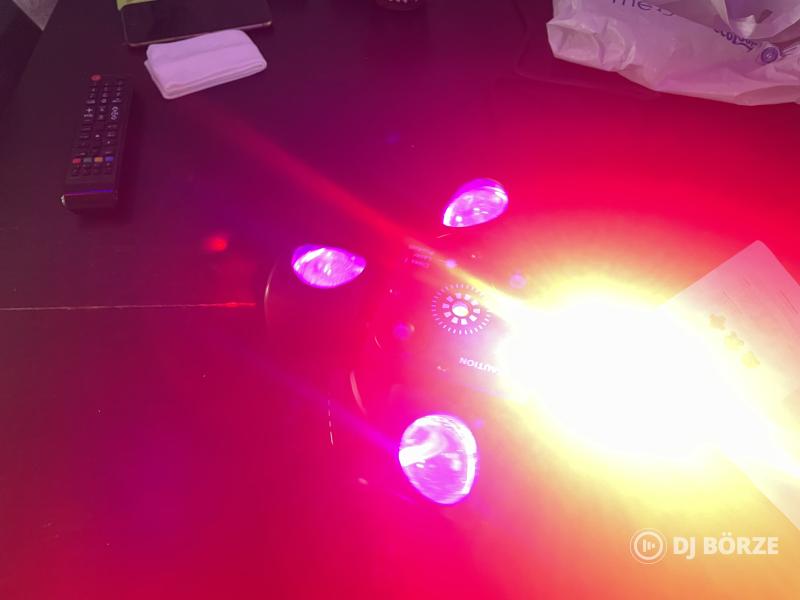 4 karú disco effekt fény távirányítóval