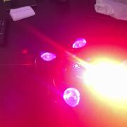 4 karú disco effekt fény távirányítóval