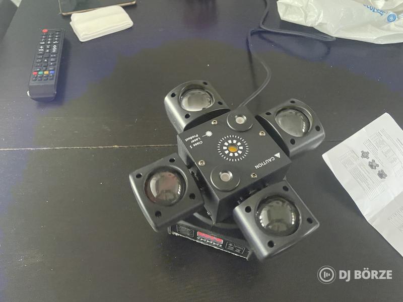 4 karú disco effekt fény távirányítóval