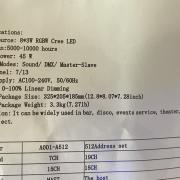 Spider disco effekt fény