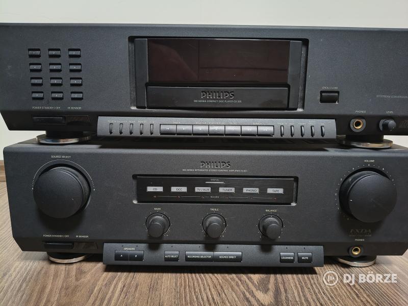 Philips CD930 cd lejátszó és Philips 70FA951 erősítő
