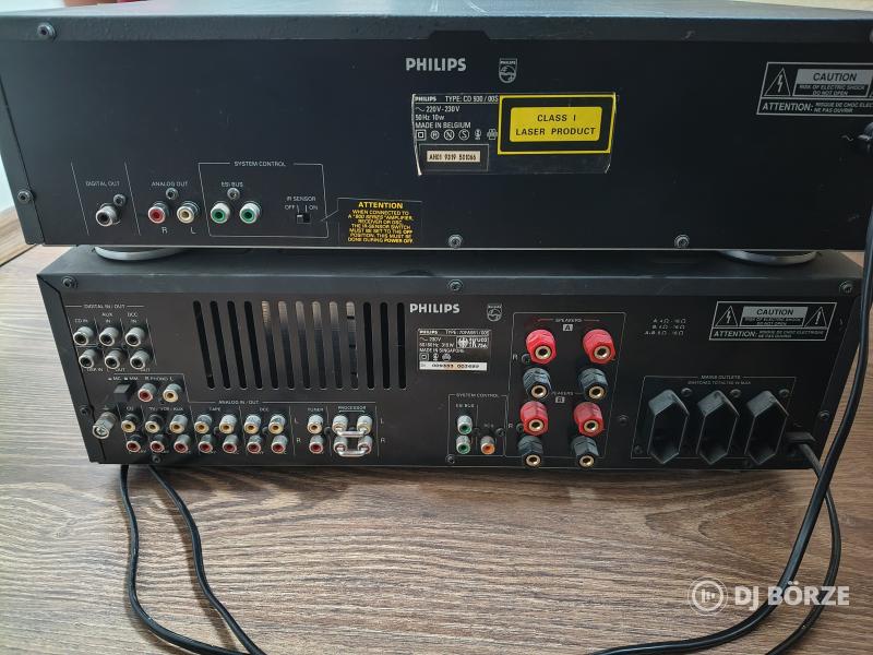 Philips CD930 cd lejátszó és Philips 70FA951 erősítő