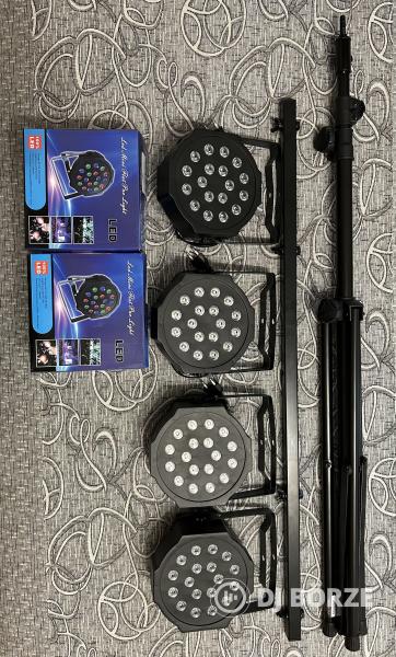 Eladó LED 18x1W par lámpa + Accu-Stand LTS-6 AS fényállvány