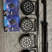 Eladó LED 18x1W par lámpa + Accu-Stand LTS-6 AS fényállvány