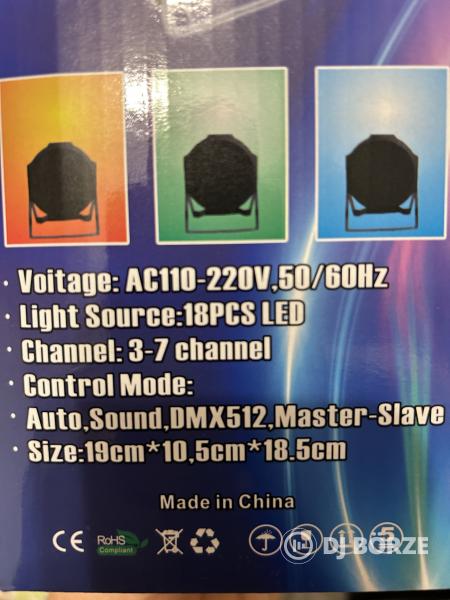 Eladó LED 18x1W par lámpa + Accu-Stand LTS-6 AS fényállvány