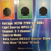 Eladó LED 18x1W par lámpa + Accu-Stand LTS-6 AS fényállvány