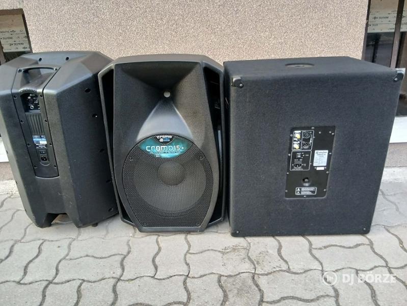 DB Technologies 808D, 915DX, 512DX, CROMO, 405, Mackie SRM 650, ALTO TS 315, Skytec