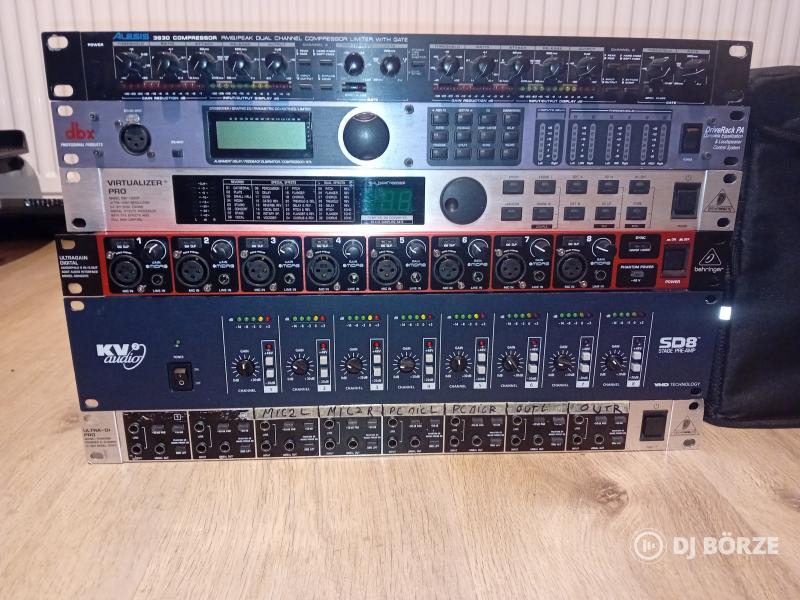 Hangrendszer kellékek, limiter, di box, rendszerproci stb... Orosháza- Bp.