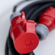 15m - 16A 3 fázisú ipari hosszabbító gumikábel