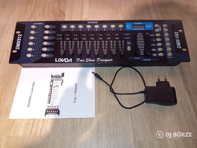 Utolsó!Dmx 512 Vezérlő (gyári leírással ) robothoz, par lámpához, scannerhez stb.