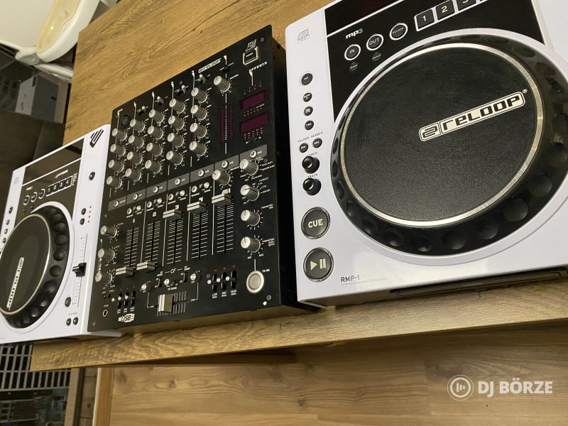 Reloop rmx40usb + 2db Reloop rmp1 Dj pult