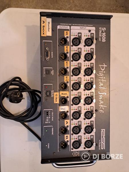 Roland M400 Vmixer rackben+ 2digitbox+ cat 5 kábel