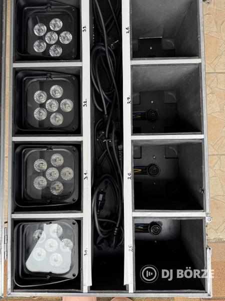 Akkumulátoros RGBWA-UV Lámpa