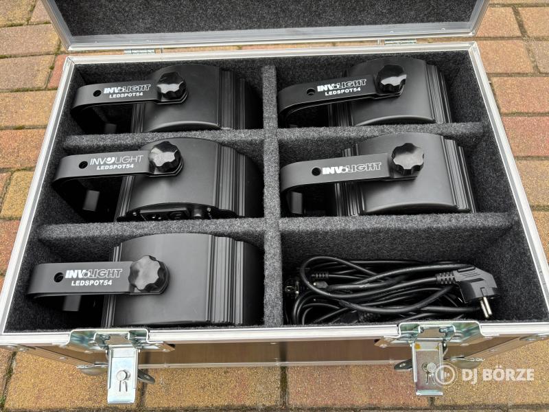 Eladó 5 db Involight LEDSpot 54 Reflektor – Brutál fényerő + Rack