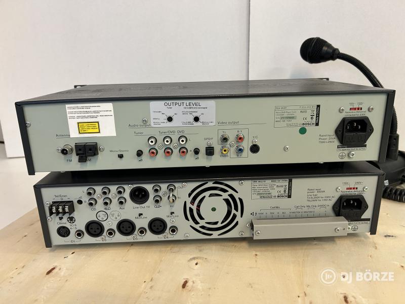 Bosch Plena ipari hangosítás szett mikrofon, DVD, erősítő