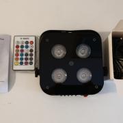 ÚJ Akksis 4 x 18 watt RGBWA+UV Lámpa 10 óra játékidő