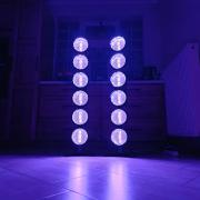 COB + PAR 6 x 50 W Színpadi Lámpa