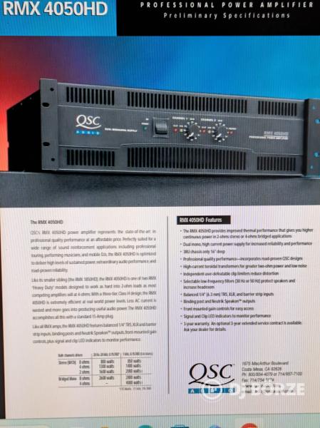 Qsc Rmx 4050HD Végfok
