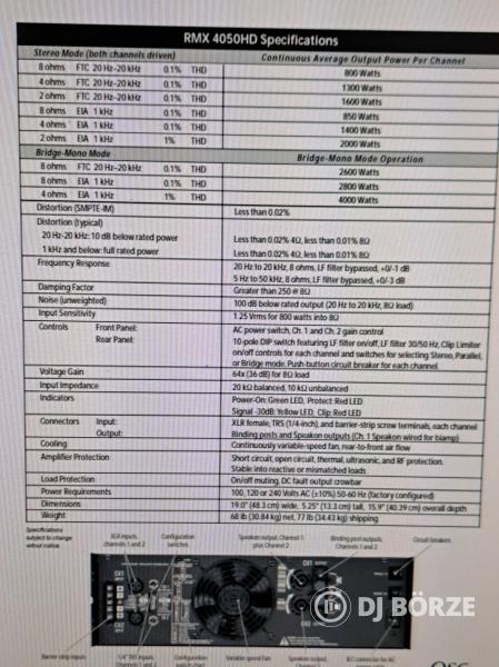 Qsc Rmx 4050HD Végfok